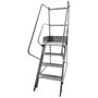 Escada Plataforma Trepadeira NR12 com 3 Degraus 1m - Real Escadas Escada Plataforma Trepadeira NR12 com 3 Degraus 1m - Real Escadas