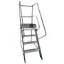 Escada Plataforma Trepadeira NR12 com 3 Degraus 1m - Real Escadas Escada Plataforma Trepadeira NR12 com 3 Degraus 1m - Real Escadas