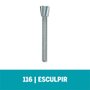 Escariador Inclinado 6,3MM HSS Ref.116 - Dremel