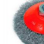 Escova Cônica Aço Ondulada D100 ESP20 M14 - Abrasfer