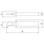 Faca Curva Desencapadora Isolada IEC 60900 7'' - Tramontina Faca Curva Desencapadora Isolada IEC 60900 7'' - Tramontina