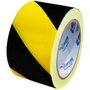 Fita Zebrada de Sinalização Preto / Amarelo 180 m - Plastcor