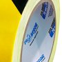 Fita Zebrada de Sinalização Preto / Amarelo 180 m - Plastcor