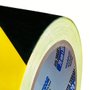 Fita Zebrada de Sinalização Preto / Amarelo 180 m - Plastcor