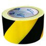 Fita Zebrada de Sinalização Preto / Amarelo 180 m - Plastcor
