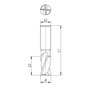 Fresa De Topo 18,0M-D327 B N 2 Cortes - Indufresa Fresa De Topo 18,0M-D327 B N 2 Cortes - Indufresa