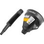 Funil de Plástico Flexível Preto 140mm - Vonder