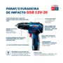 Furadeira/ Parafusadeira de Impacto à Bateria 12V GSB 12V-30 - Bosch