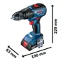 Furadeira/ Parafusadeira de Impacto à Bateria 18V GSB 18V-50 - Bosch