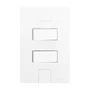 Interruptor 2 Teclas Simples 10A 250V New Caprice - Pluzie