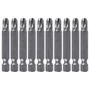 Jogo de Ponta Bits Pozidriv PZ3 x 50mm com 10 peças - 001693-0 - Makita