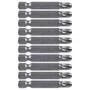 Jogo de Ponta Bits Pozidriv PZ3 x 50mm com 10 peças - 001693-0 - Makita