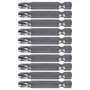 Jogo de Ponta Bits Pozidriv PZ3 x 50mm com 10 peças - 001693-0 - Makita
