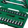 Jogo de Soquete 3/8" Chaves E-Torx 3/8" 35 peças - Sata