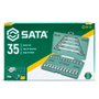 Jogo de Soquete 3/8" Chaves E-Torx 3/8" 35 peças - Sata