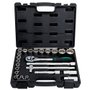 Jogo de Soquete Estirado Encaixe 1/2" 8 a 32mm com 24 peças - Stels