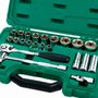 Jogo de Soquete Sextavado 1/2" com 23 peças - Sata