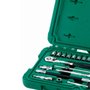 Jogo de Soquete Sextavado 1/4" 36 peças - Sata