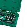 Jogo de Soquete Sextavado 1/4" 36 peças - Sata