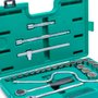 Jogo de Soquetes Estriados 1/2" com 28 peças - Sata