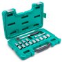 Jogo de Soquetes Sextavados 1/2" com 15 peças - Sata