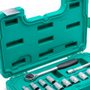 Jogo de Soquetes Sextavados 1/2" com 15 peças - Sata