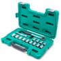 Jogo de Soquetes Sextavados 1/2" com 15 peças - Sata