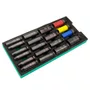 Jogo de Soquetes Sextavados Longos de Impacto 1/2" com 19 peças - Sata