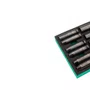 Jogo de Soquetes Sextavados Longos de Impacto 1/2" com 19 peças - Sata