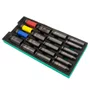 Jogo de Soquetes Sextavados Longos de Impacto 1/2" com 19 peças - Sata