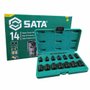 Jogo Soquete Impacto 1/2" De 10 à 24mm Sextavado - ST34397T - Sata