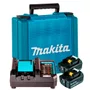 Kit 2 Baterias 18V 5Ah BL1850B + Carregador DC18WC + Maleta - Makita Kit 2 Baterias 18V 5Ah BL1850B + Carregador DC18WC + Maleta - Makita