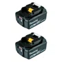 Kit 2 Baterias 18V 5Ah BL1850B + Carregador DC18WC + Maleta - Makita Kit 2 Baterias 18V 5Ah BL1850B + Carregador DC18WC + Maleta - Makita