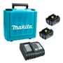 Kit 2 Baterias BL1860B + Carregador DC18SD + Maleta - Makita