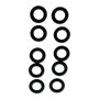 Kit Anel O' Ring 6 x 2 NBR 70 com 10 peças - 93021090 - Karcher