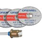 Kit com 5 Discos de Corte para Metal EZ406 e Mandril - Dremel
