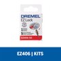 Kit com 5 Discos de Corte para Metal EZ406 e Mandril - Dremel