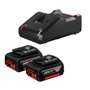 Kit de 2 Baterias GBA 18V 4Ah + Carregador de Baterias GAL 18V-40 Bivolt - Bosch