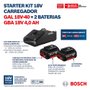 Kit de 2 Baterias GBA 18V 4Ah + Carregador de Baterias GAL 18V-40 Bivolt - Bosch