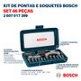 Kit de Pontas e Soquetes para Parafusar com 46 peças - Bosch