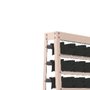 Kit Estante Gaveteiro 49cxs. Mistas (Preto) - Presto