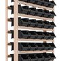 Kit Estante Gaveteiro 60cxs. Nº3 (Preto) - Presto
