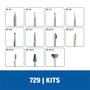 Kit para Esculpir e Gravar 11 Peças - Dremel
