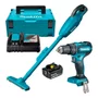 Kit Parafusadeira e Aspirador DHP480Z+DCL180Z+BL1830X1+DC18WC - Makita