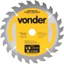 Lâmina de Serra Circular com Dentes de Metal Duro 185mm x 20mm 24D - Vonder