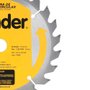 Lâmina de Serra Circular com Dentes de Metal Duro 185mm x 20mm 24D - Vonder