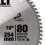 Lâmina de Widea 10" 80 dentes para Alumínio - Dewalt
