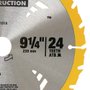 Lâmina de Widea para Serra Circular 9.1/4" x 1" 24D - Dewalt