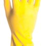 Luva Látex Para Limpeza T 09-G Amarela - Kalipso