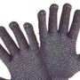 Luva Tricotada Algodão Pigmentada 2 Fios Preta - Proteplus